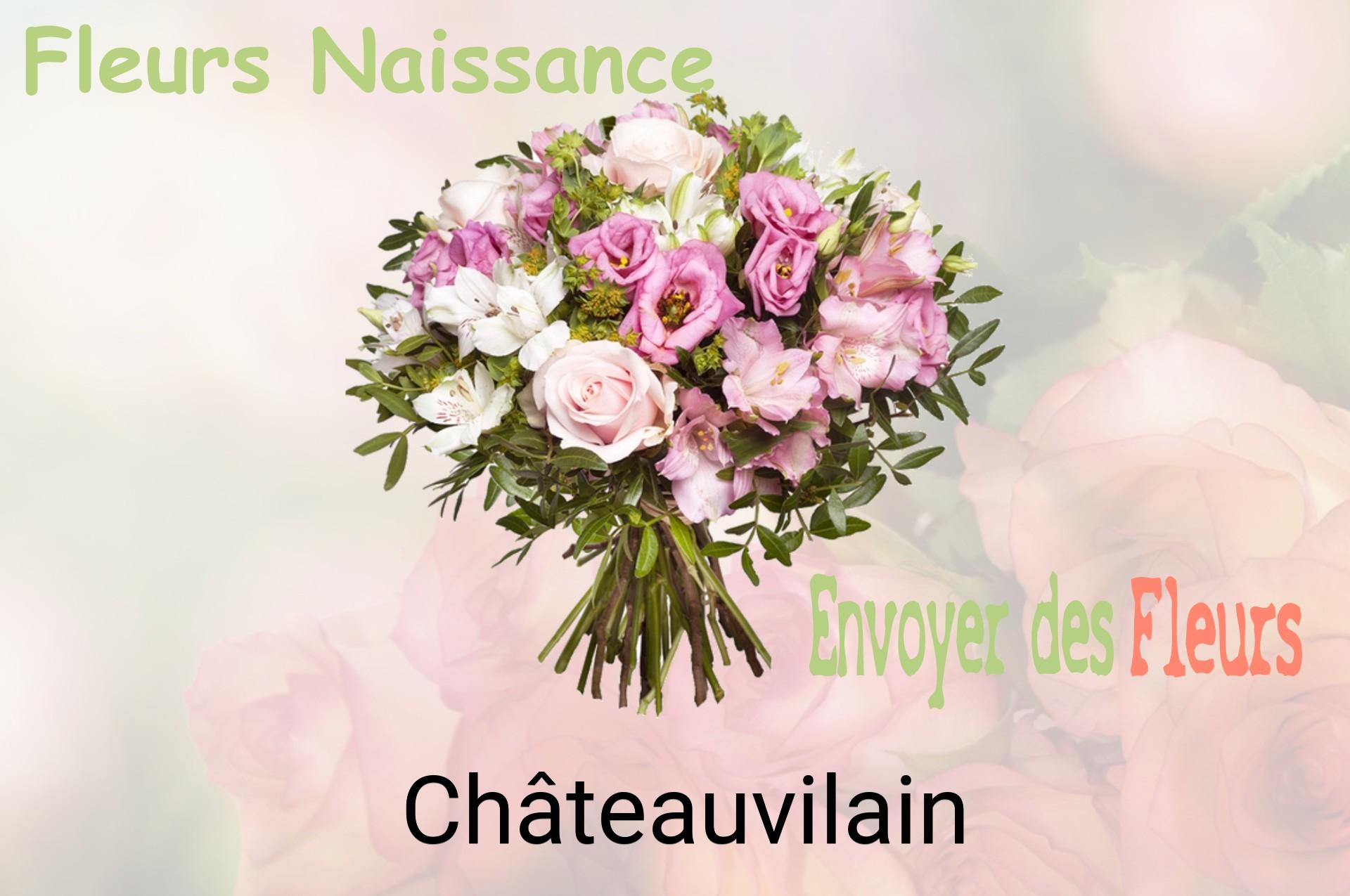 Bouquet de fleurs de naissance livré à Châteauvilain